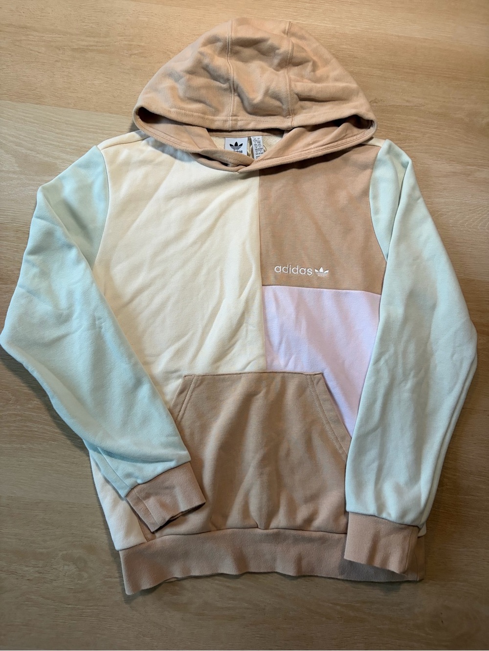 adidas Originals Pastel Colorblock Hoodie Youth 13-14/L HK9816